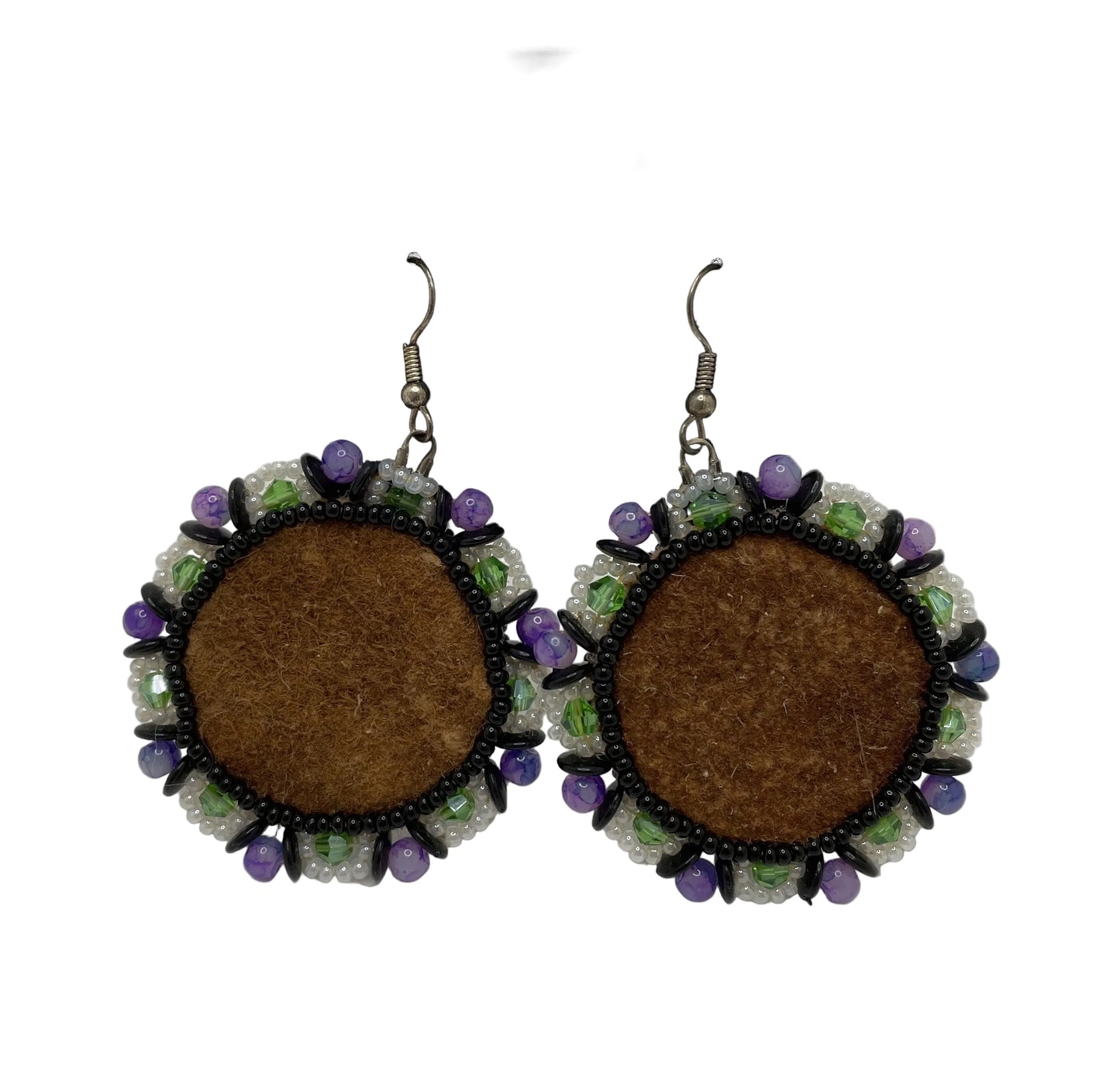 Beaded Moosehide Earrings