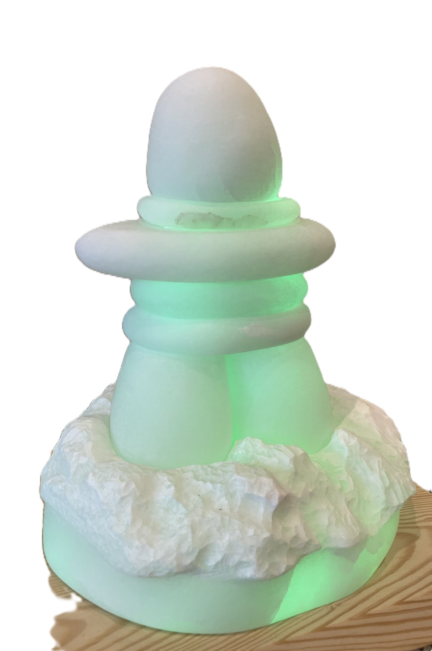 Inukshuk Alabaster Soapstone Lamp