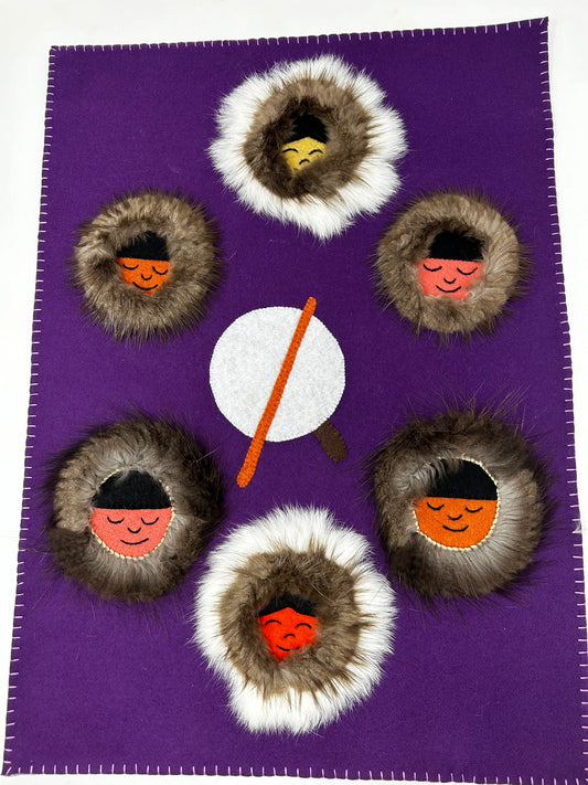 Happy Faces for Drum Dance Wall Tapestry