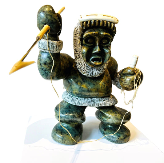 Hunter with Spear and Club