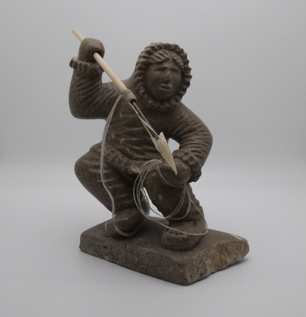 Inuit Hunter with Spear