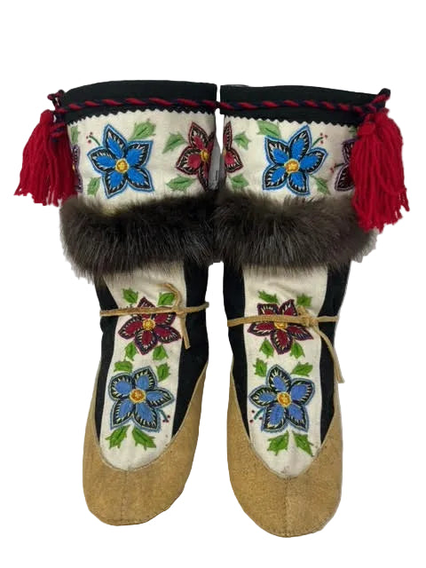 HAND CRAFTED MOOSEHIDE MUKLUKS