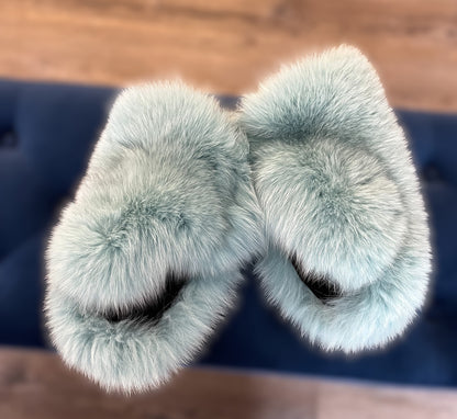 Teal  Fox Mitts - Boxer Style