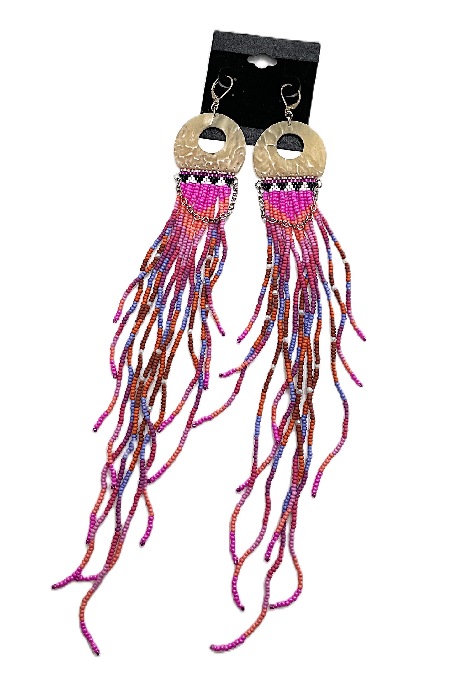 SWAFS - MUSKOX HORN/BEADED EARRINGS