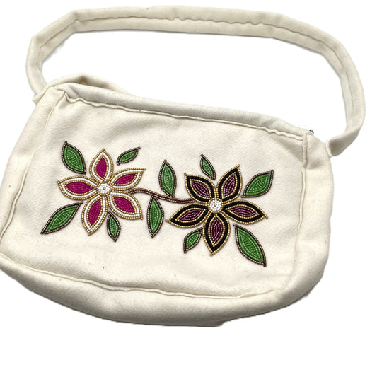 HAND CRAFTED BEADED SHOULDER PURSE