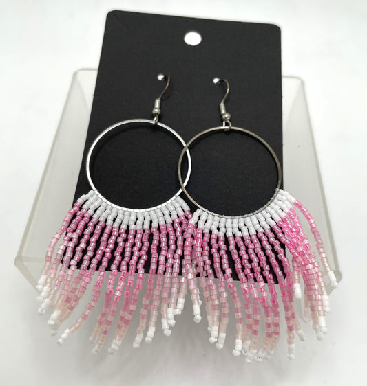 Circle Beaded Earrings