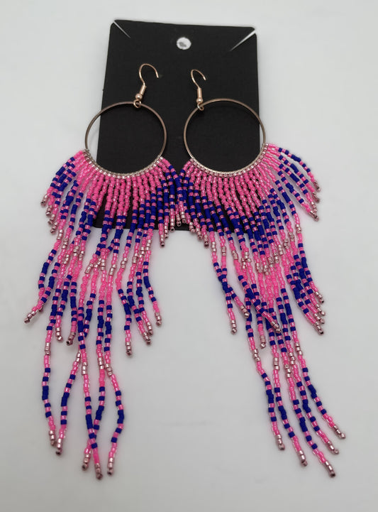 Circle Beaded Earrings