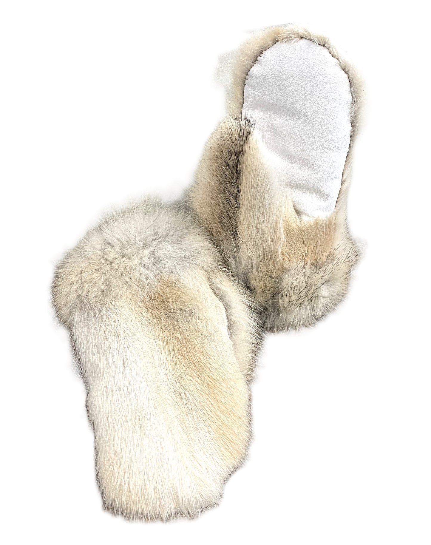 WOLF FUR MITTENS