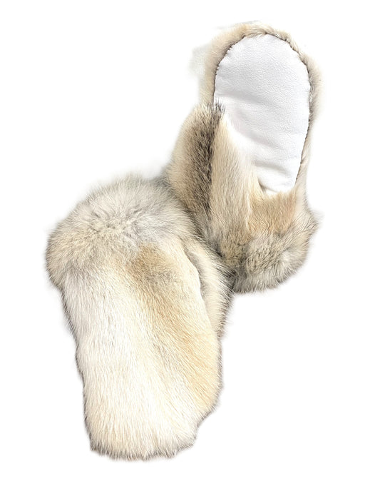 WOLF FUR MITTENS